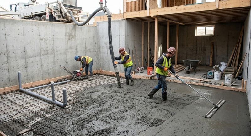 Basement Concrete Installation in Aliquippa, PA