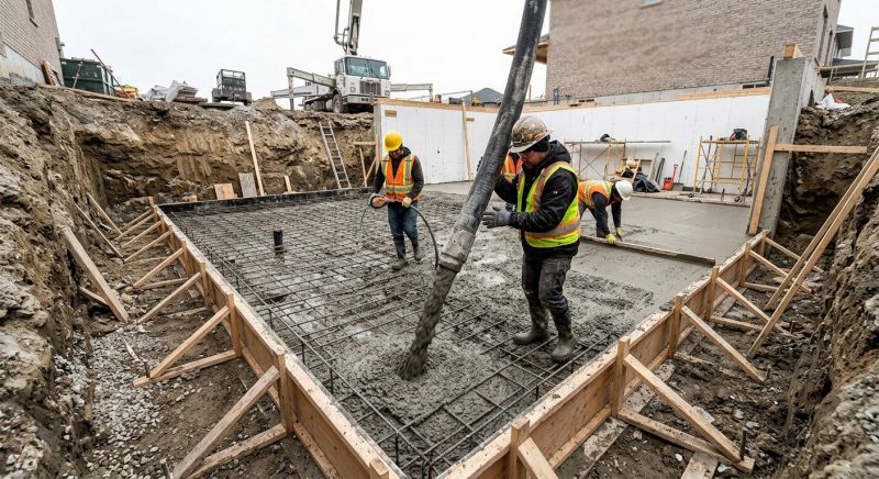 Basement Concrete Installation in Cranberry Twp, PA
