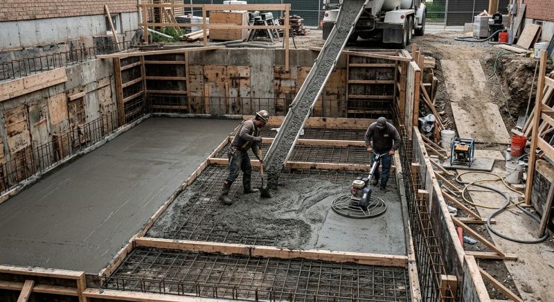 Basement Concrete Installation in Freeport, PA