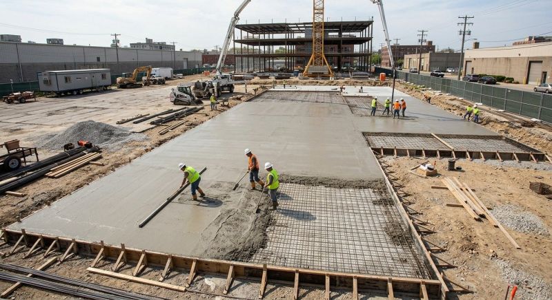 Commercial Slab Construction in Ambridge, PA