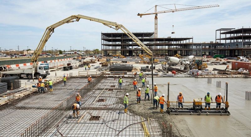 Commercial Slab Construction in Hookstown, PA