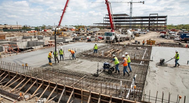 Commercial Slab Construction in Murrysville, PA
