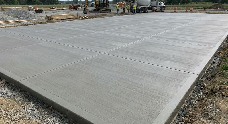 Commercial Slab Installation in Harmony, PA