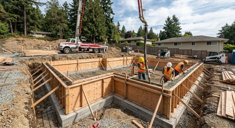 Concrete Foundation Installation in Freeport, PA