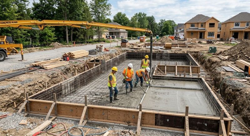 Concrete Foundation Installation in Zelienople, PA