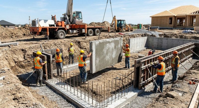Foundation Wall Pouring in Hookstown, PA