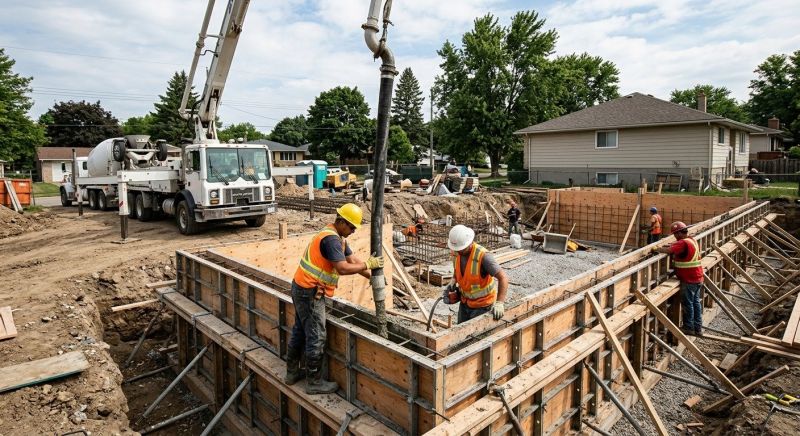 Foundation Wall Pouring in Natrona Heights, PA